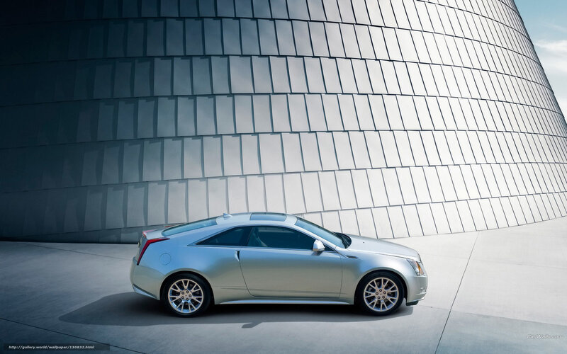 Silver Cadillac Coupe — Modern, Afternoon