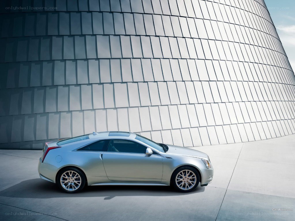 Silver Cadillac CTS Coupe