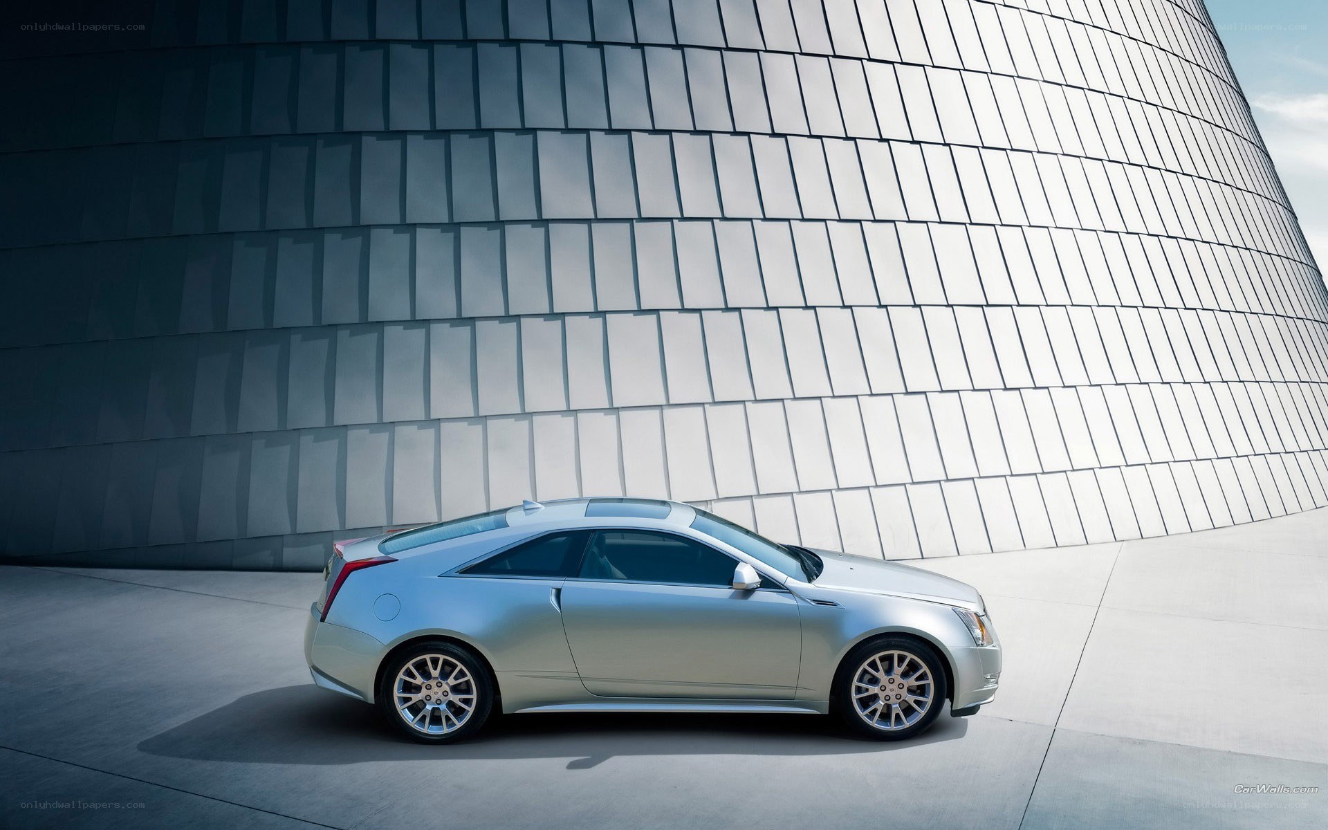 Silver Cadillac CTS Coupe