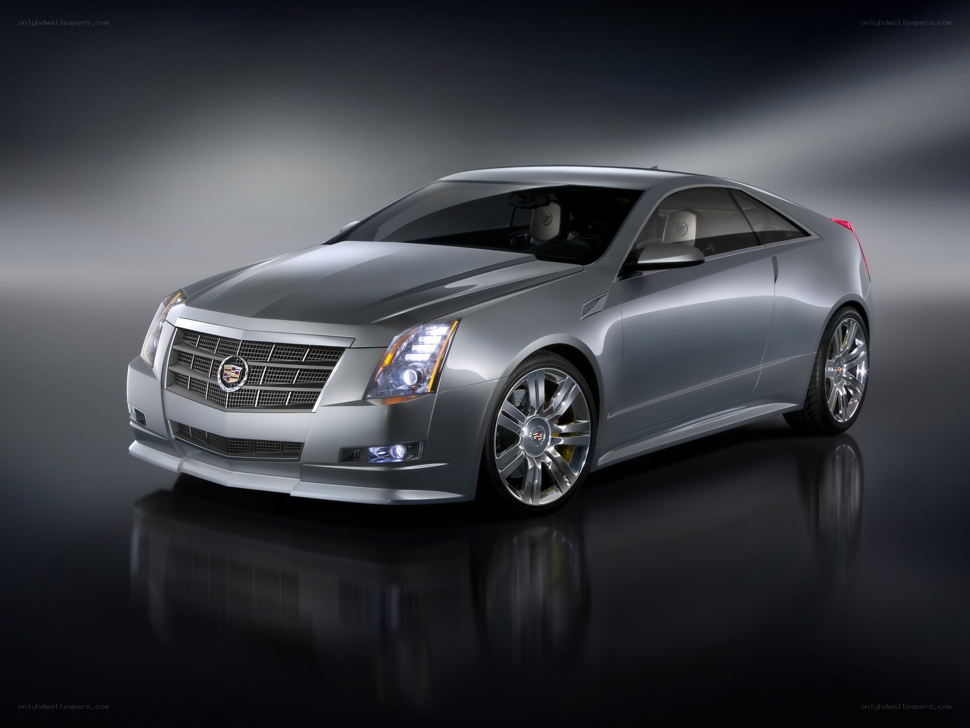 Silver Cadillac CTS Coupe