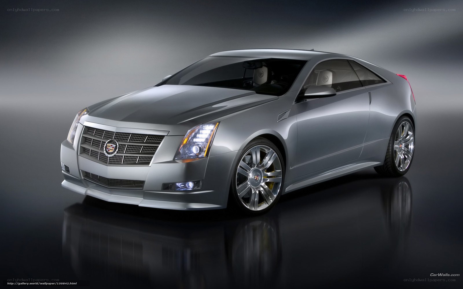 Silver Cadillac CTS Coupe