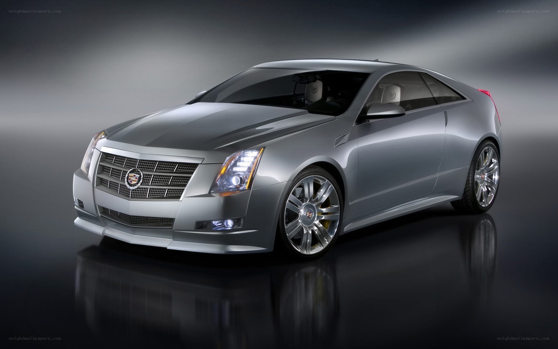 Silver Cadillac CTS Coupe