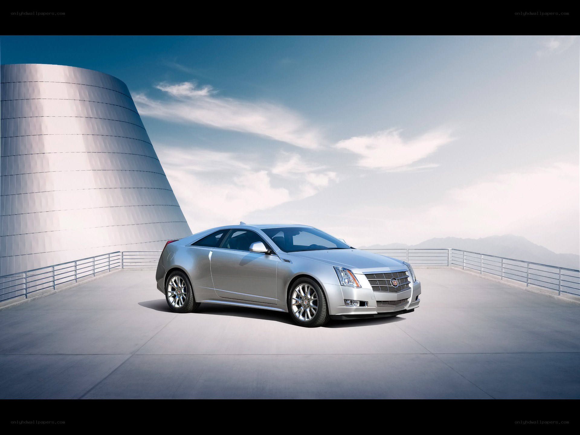 Silver Cadillac CTS Coupe