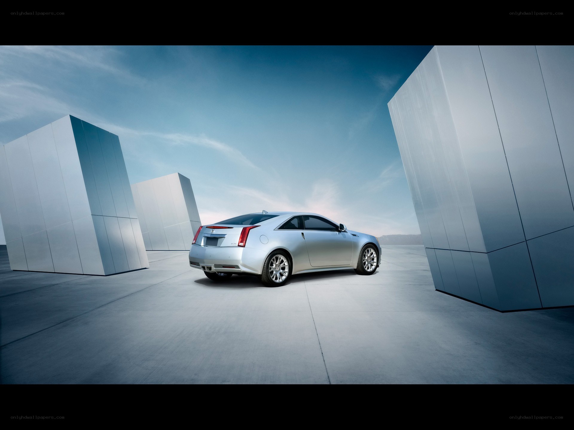 Silver Cadillac CTS Coupe