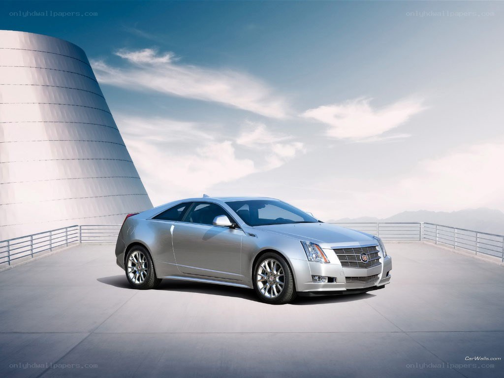 Silver Cadillac CTS Coupe