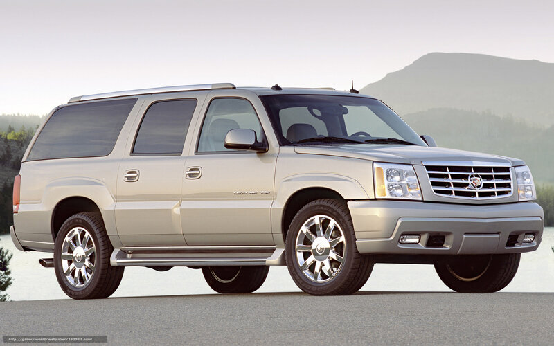 silver cadillac escalade suv