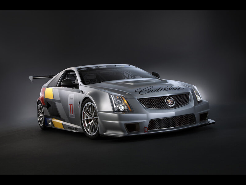 Silver Cadillac Race Car