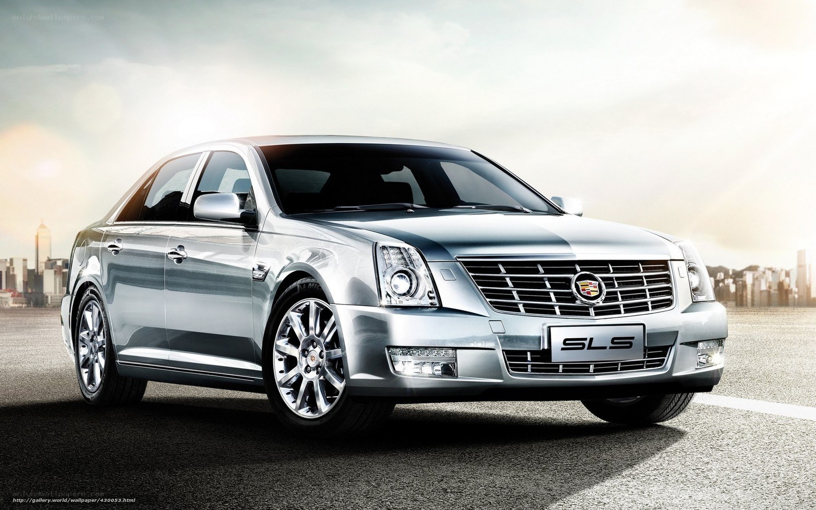 Silver Cadillac SLS sedan