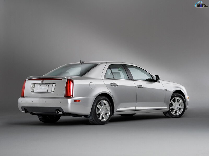 silver cadillac sts sedan