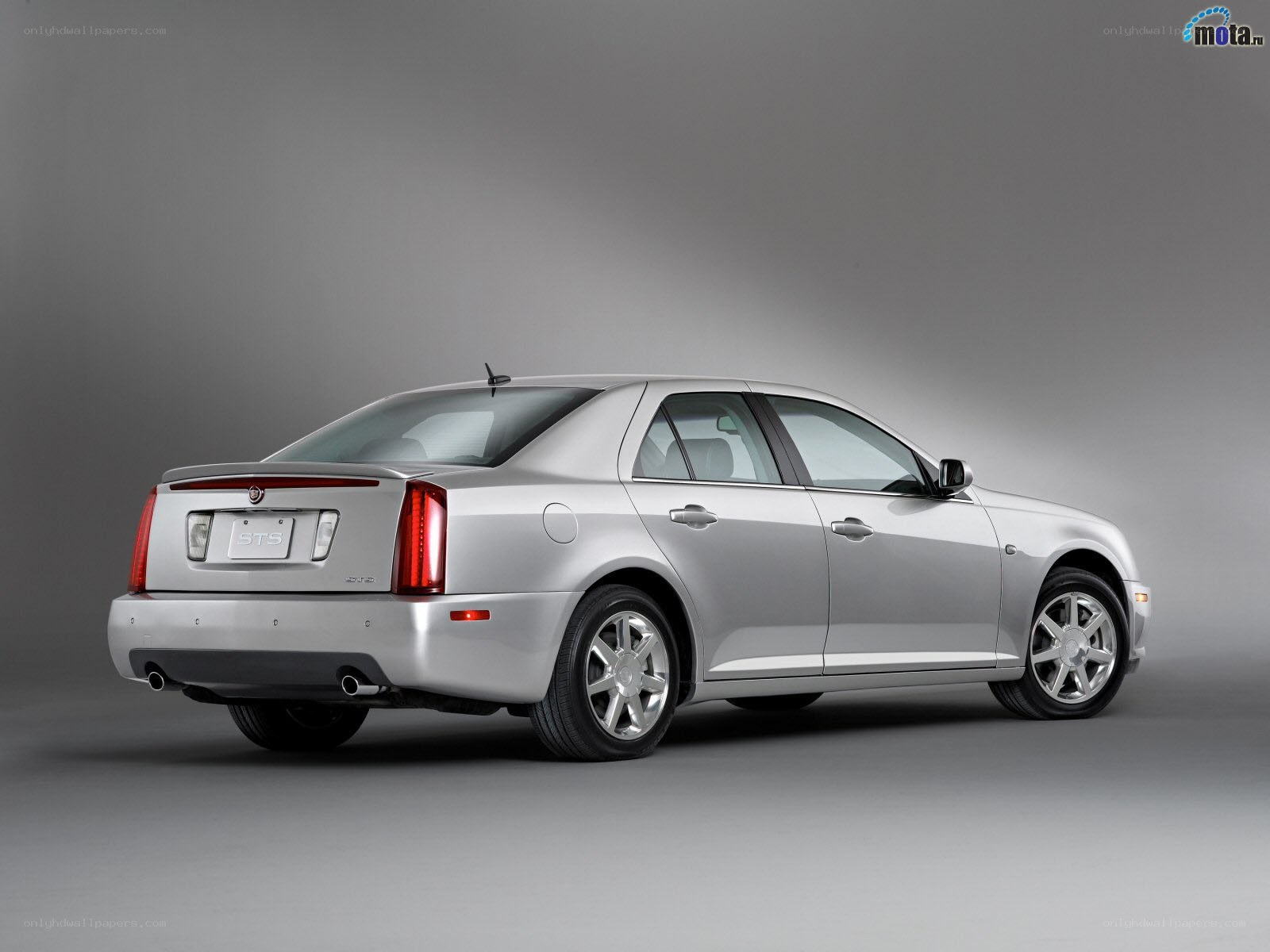 silver cadillac sts sedan