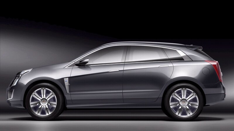 silver cadillac suv