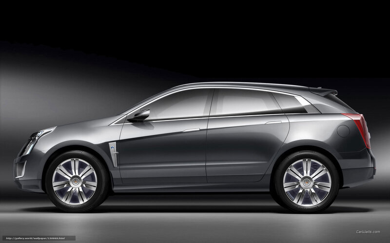 Silver Cadillac Suv — Gray, Dramatic