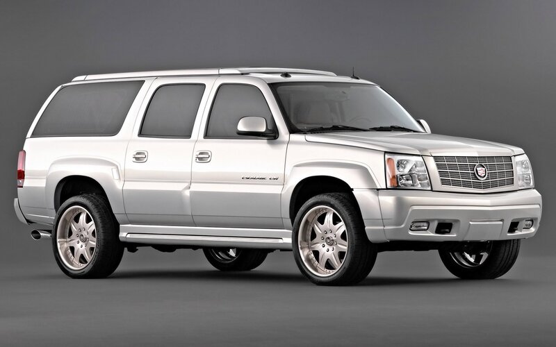 Silver Cadillac Suv — Neutral, Photograph, Wheels, Grille, Black