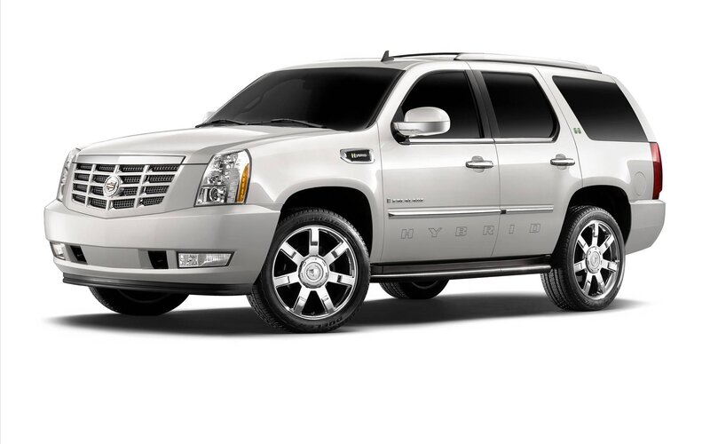 Silver Cadillac Suv — Neutral, Photograph, Wheels