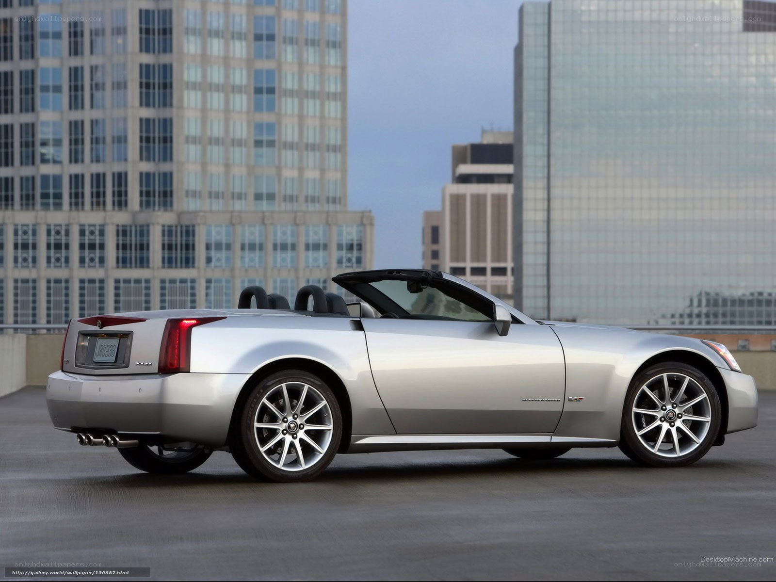 silver cadillac xlr convertible