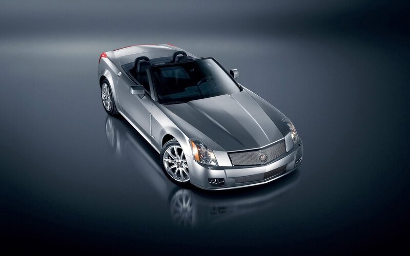 Silver Cadillac XLR Convertible