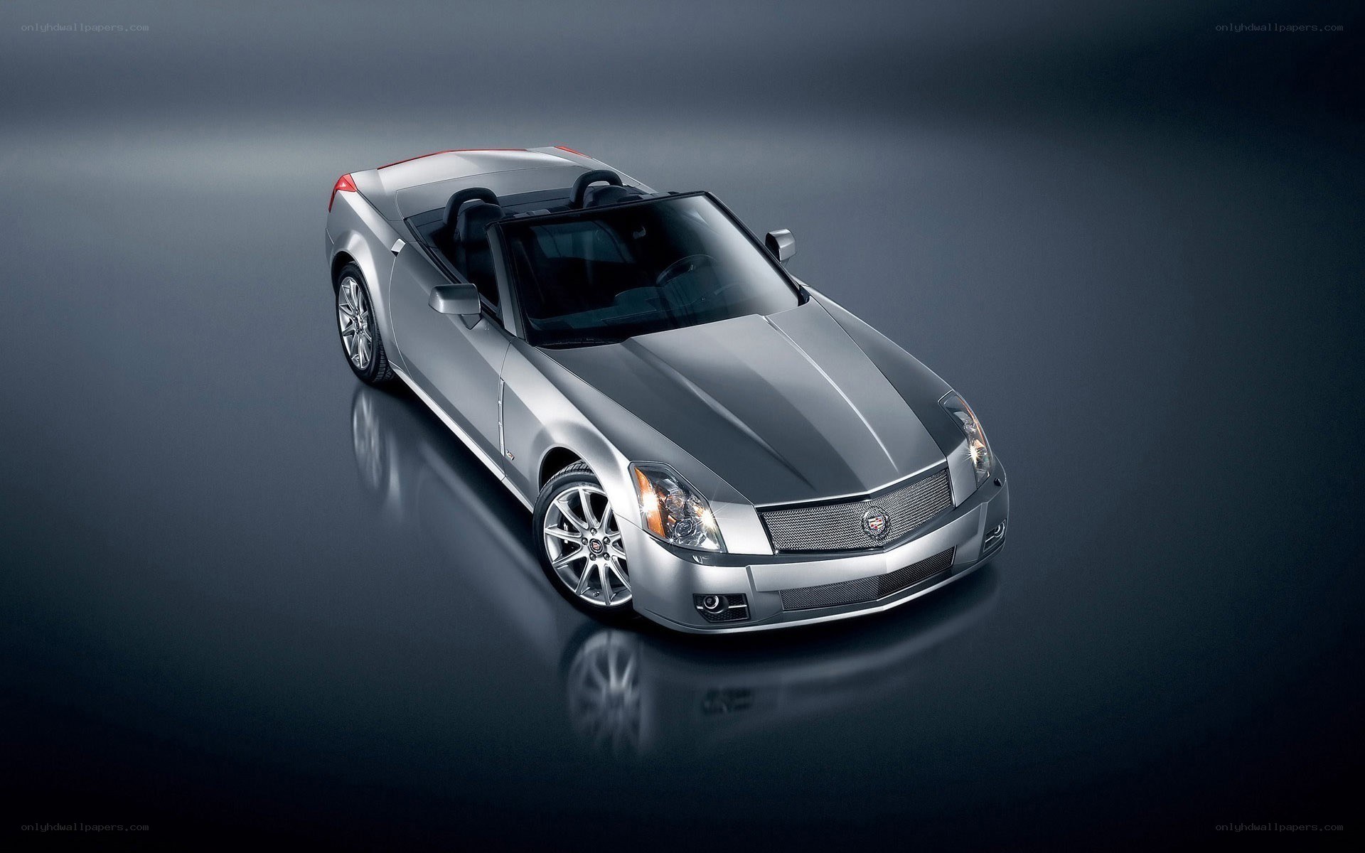 Silver Cadillac XLR Convertible