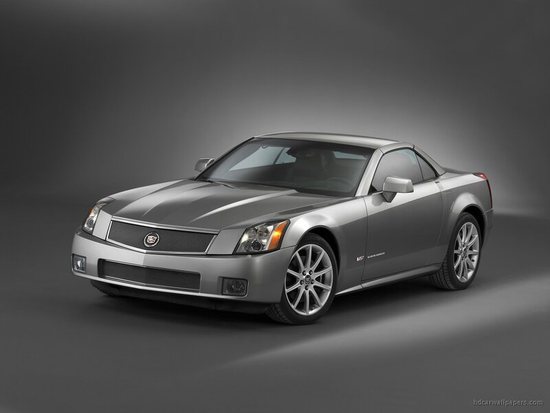 Silver Cadillac XLR Convertible