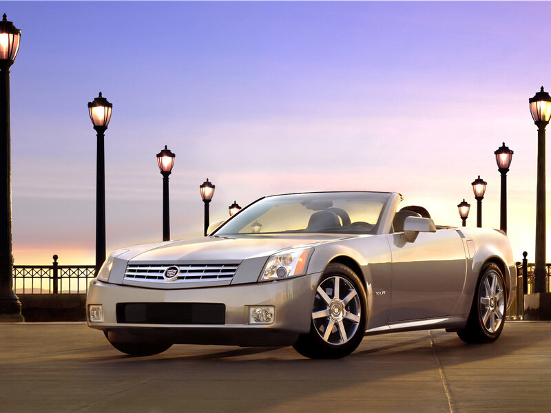Silver Cadillac Xlr Convertible — Serene, Sunset