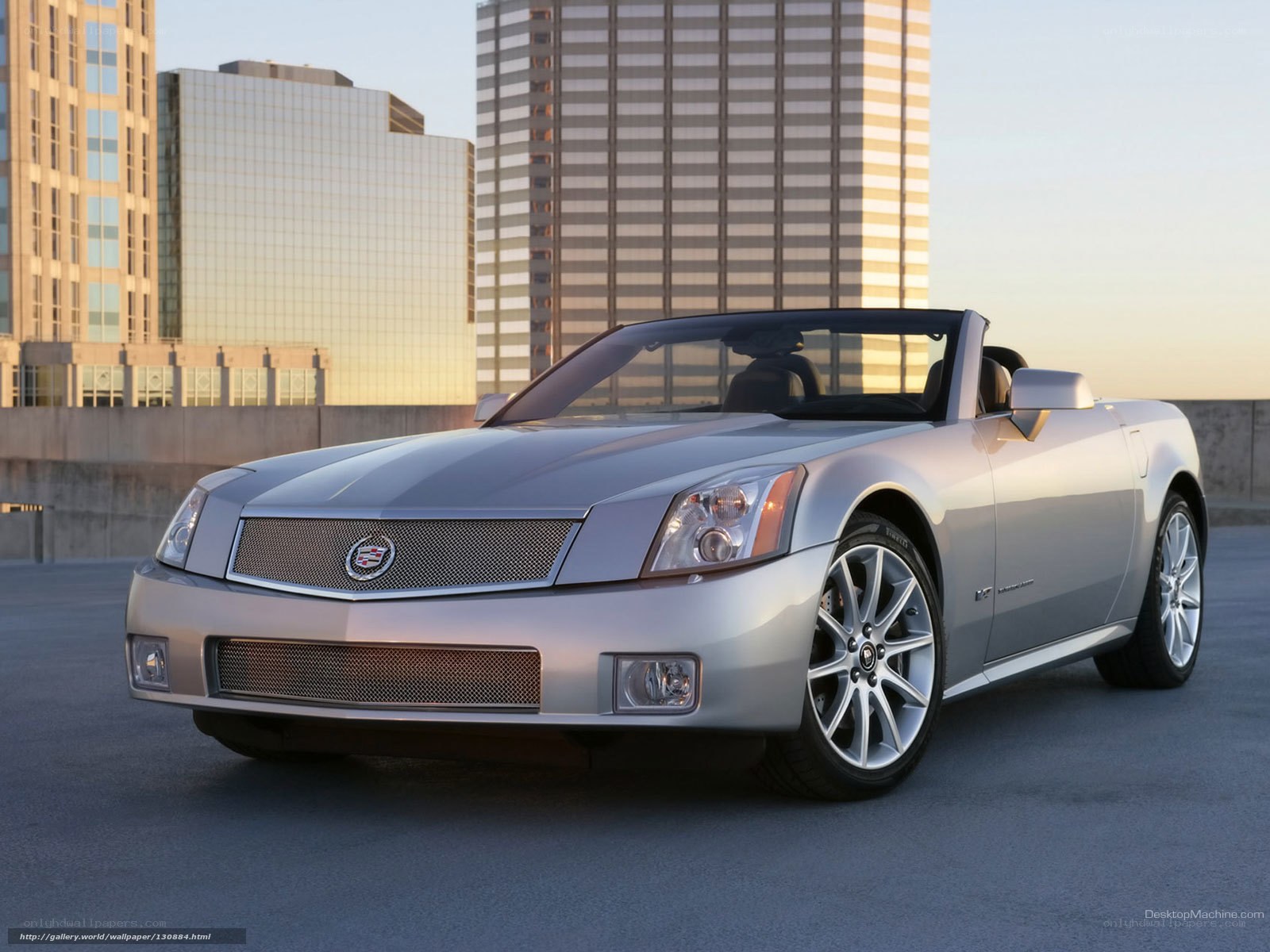 Silver Cadillac XLR Convertible