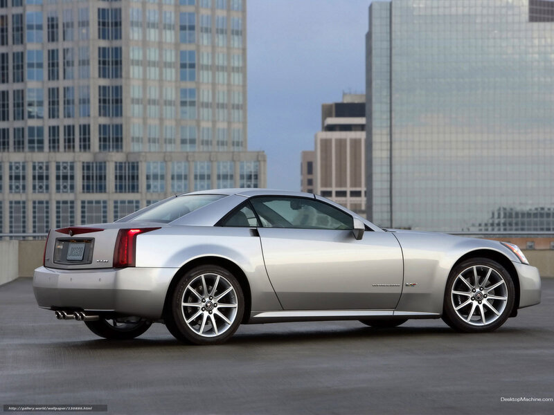 silver cadillac xlr in city