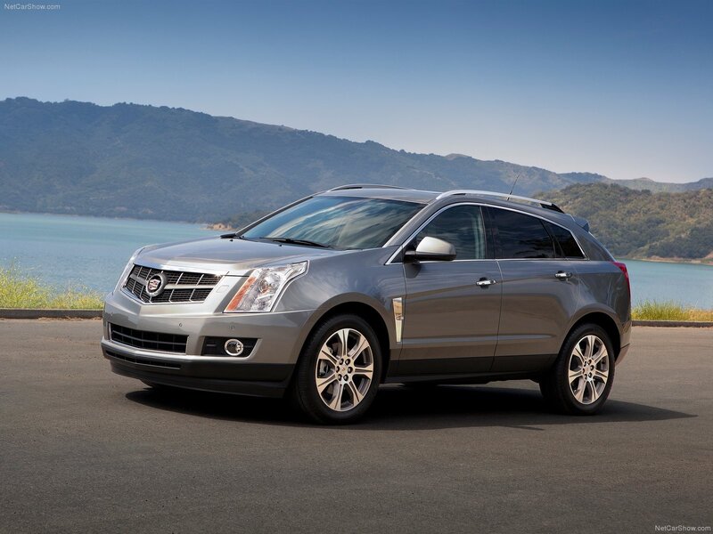 silver cadillacSRX suv