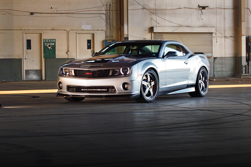 Silver Camaro Car — Dramatic, Photograph