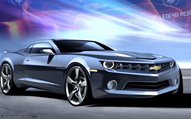 Silver Camaro Car — Gray, Dynamic