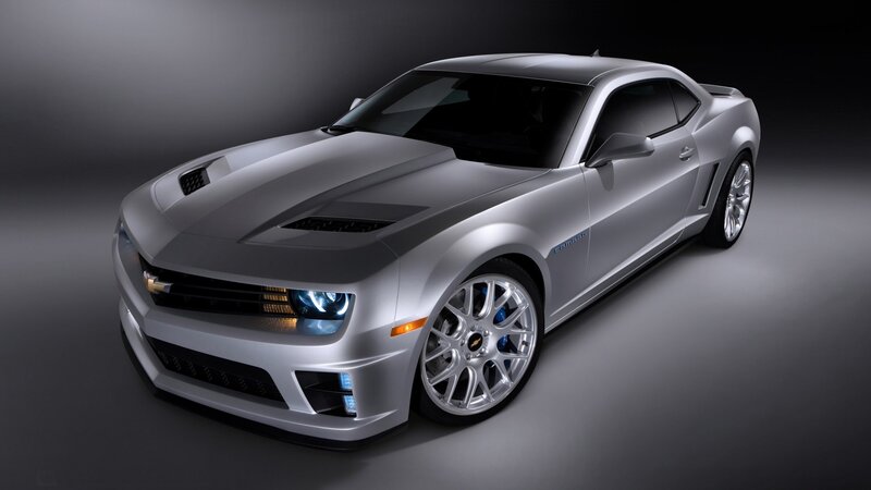 silver camaro concept car