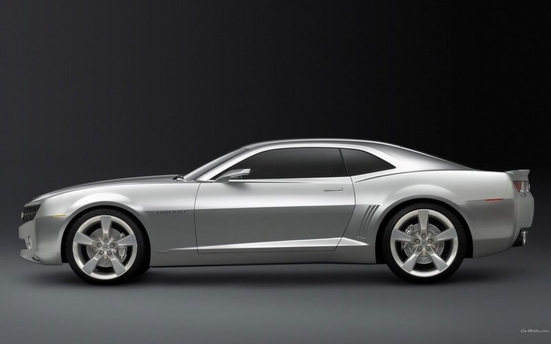 silver camaro concept car