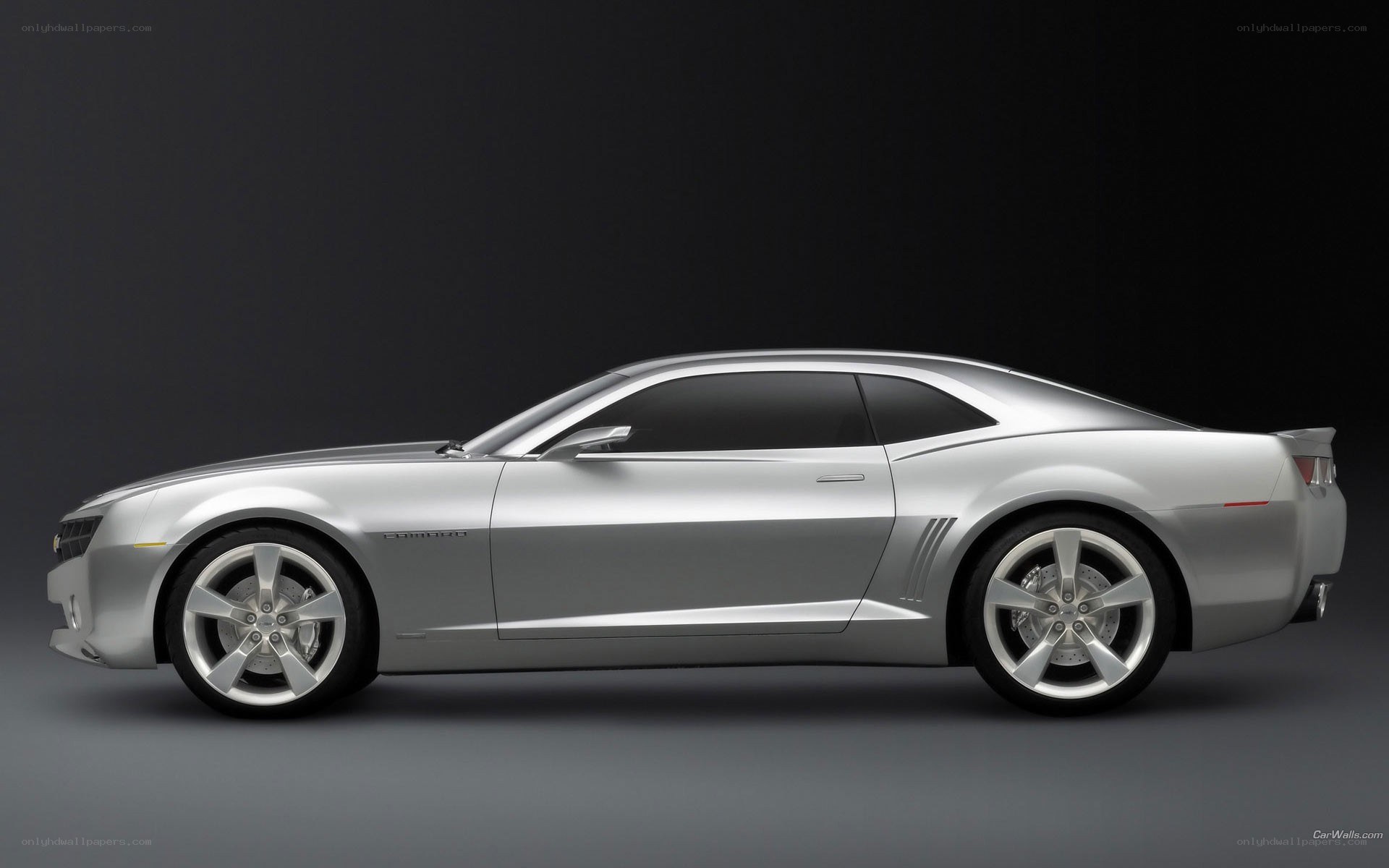 silver camaro concept car