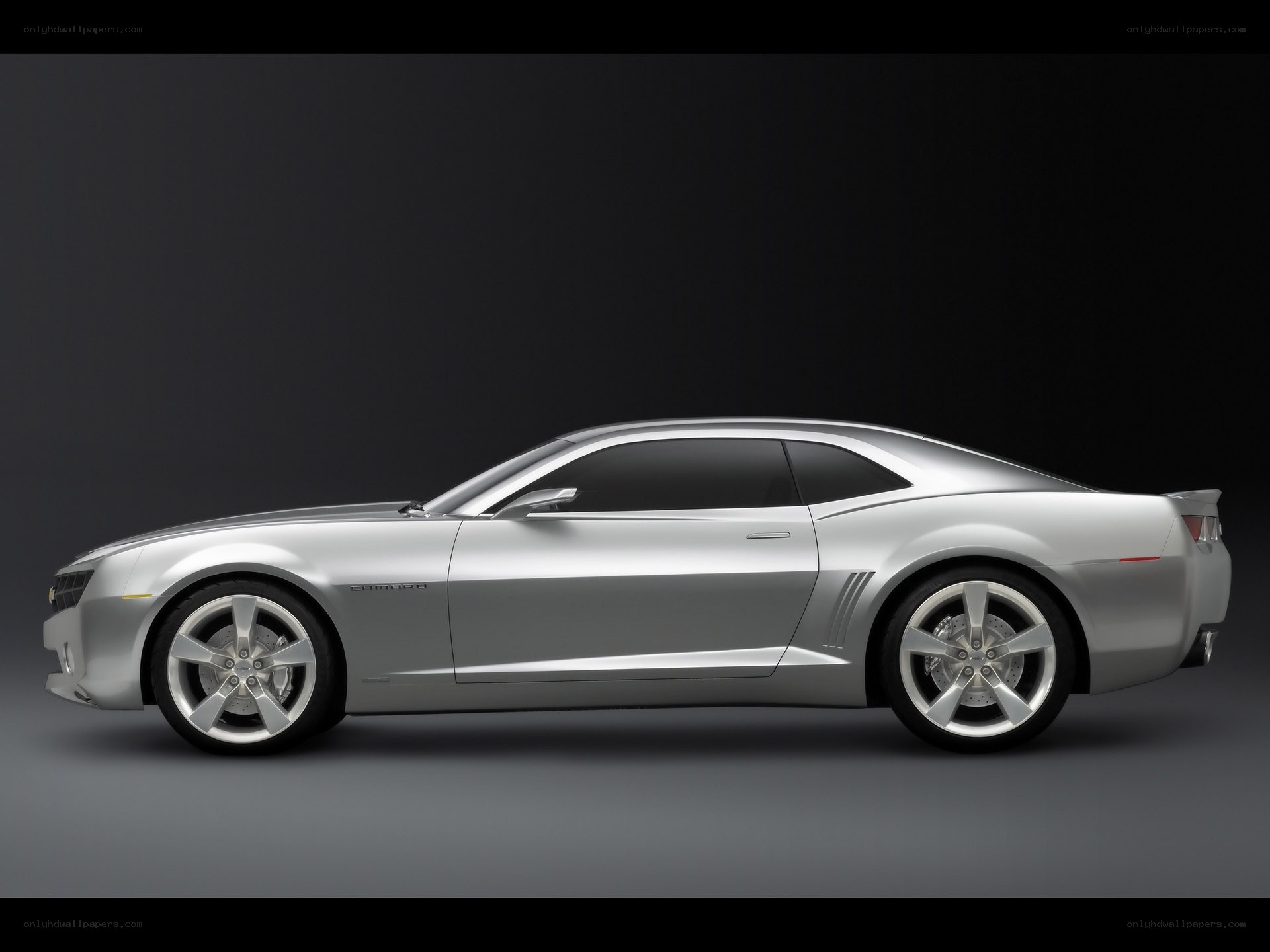 silver camaro concept car
