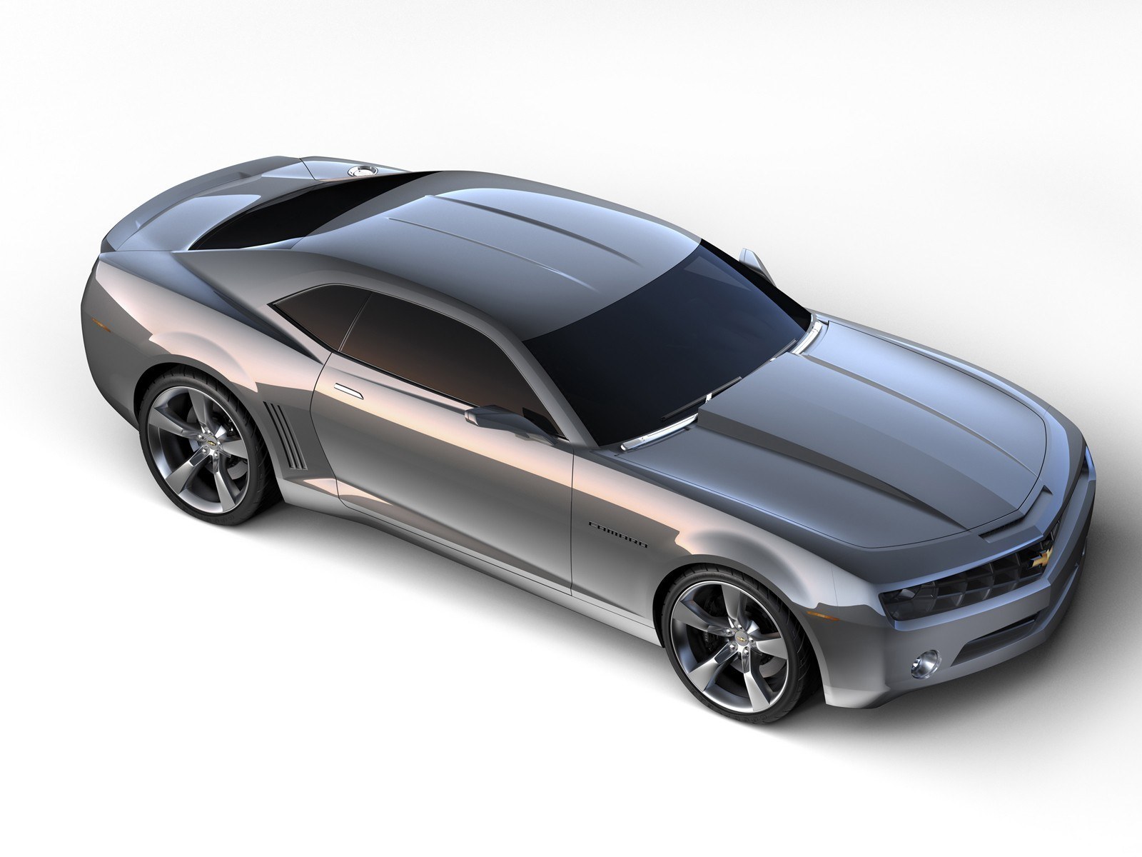 silver camaro concept car