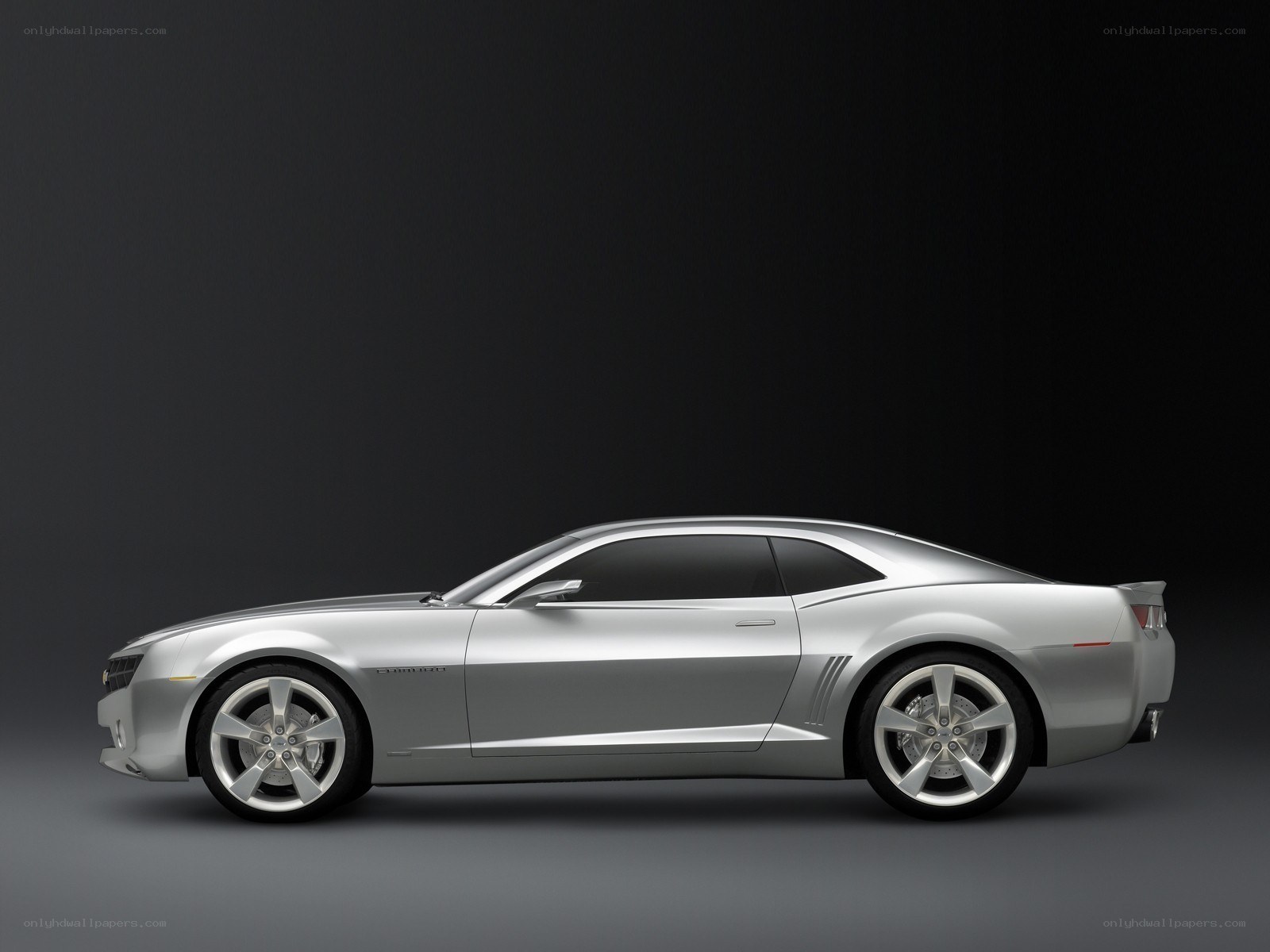 Silver Camaro concept car