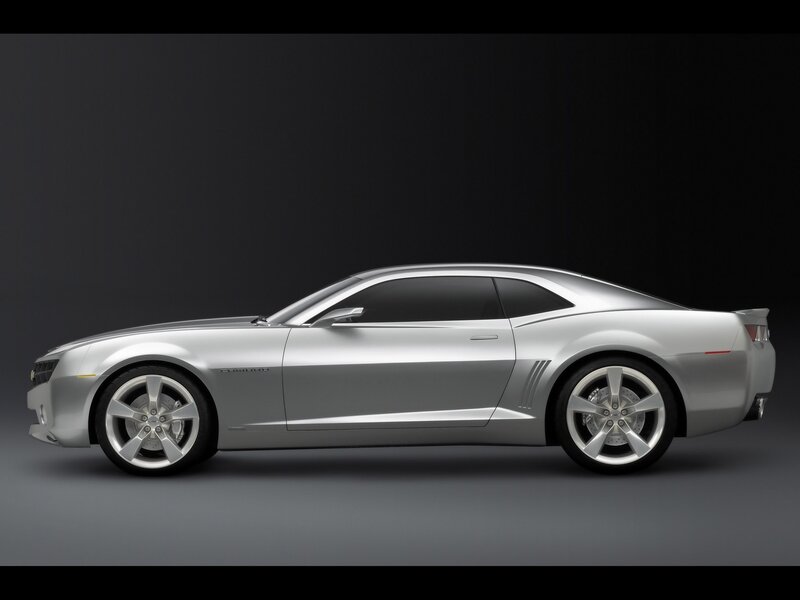 Silver Camaro Concept Car — Dramatic, Photograph, Wheels