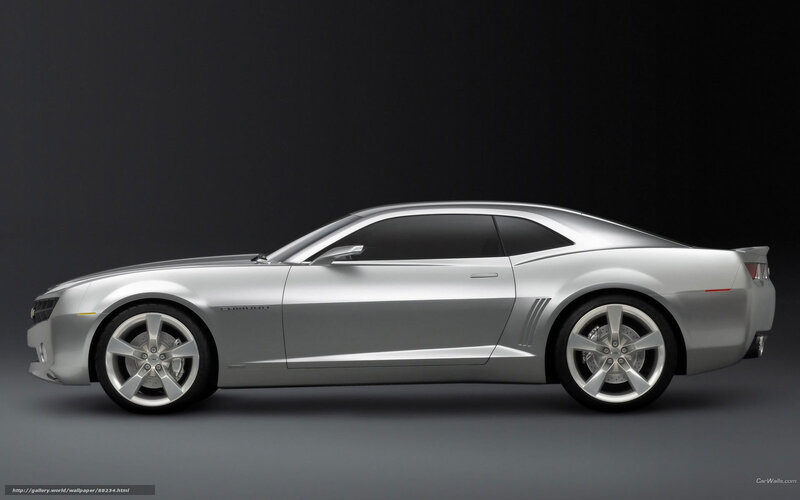 Silver Camaro Concept Car — Dramatic