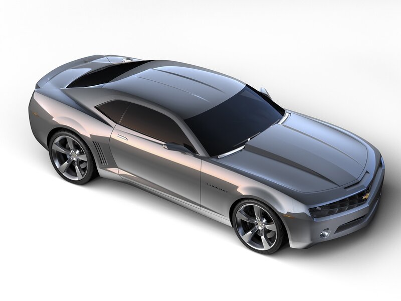 Silver Camaro Concept Car — Gray, Neutral