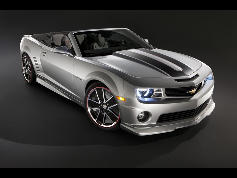 Silver Camaro Convertible