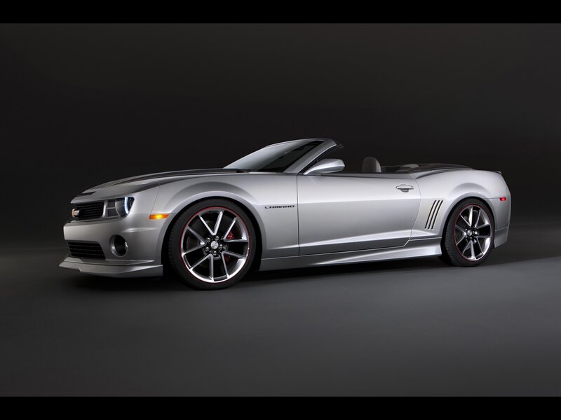 Silver Camaro Convertible