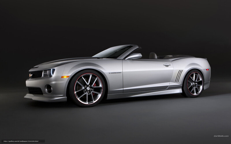 Silver Camaro Convertible — Dramatic