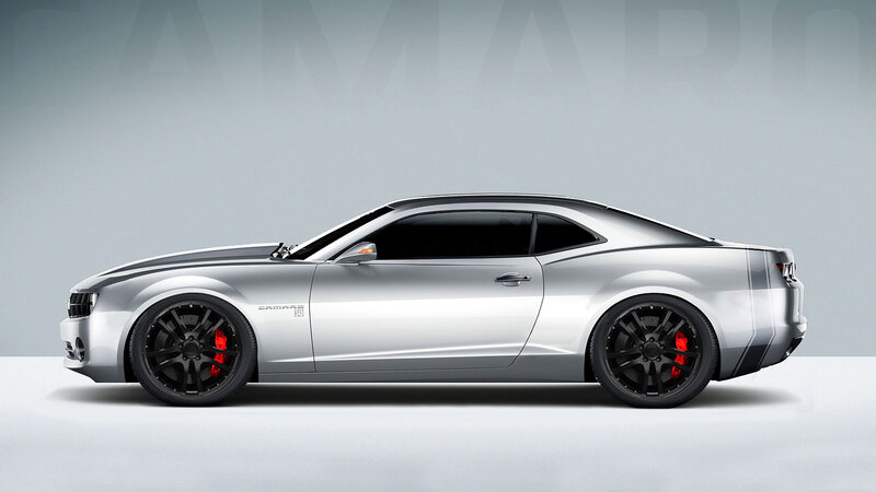 silver camaro muscle car