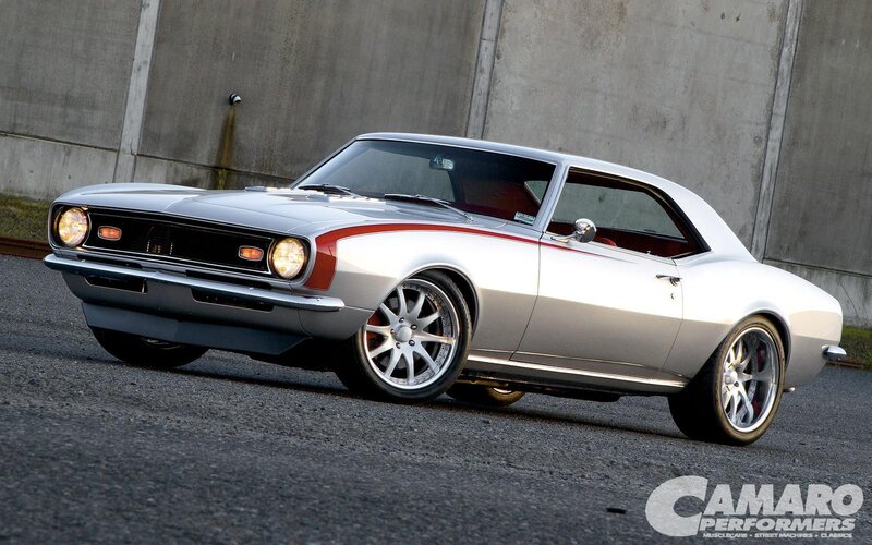 silver camaro muscle car