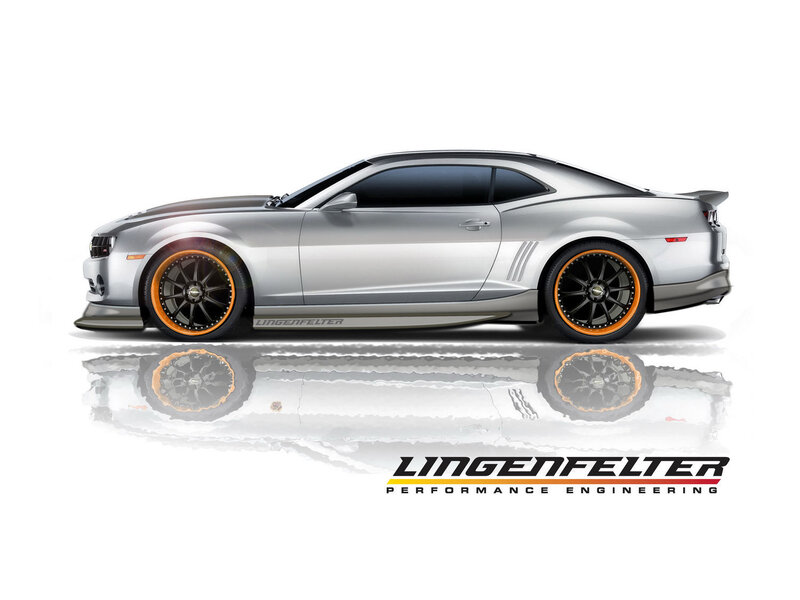 Silver Camaro with custom wheels