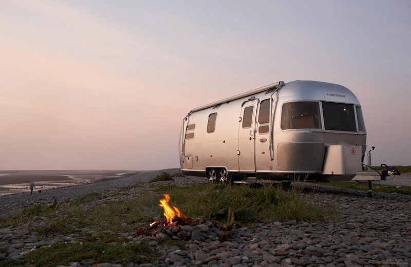 Silver Camper Trailer