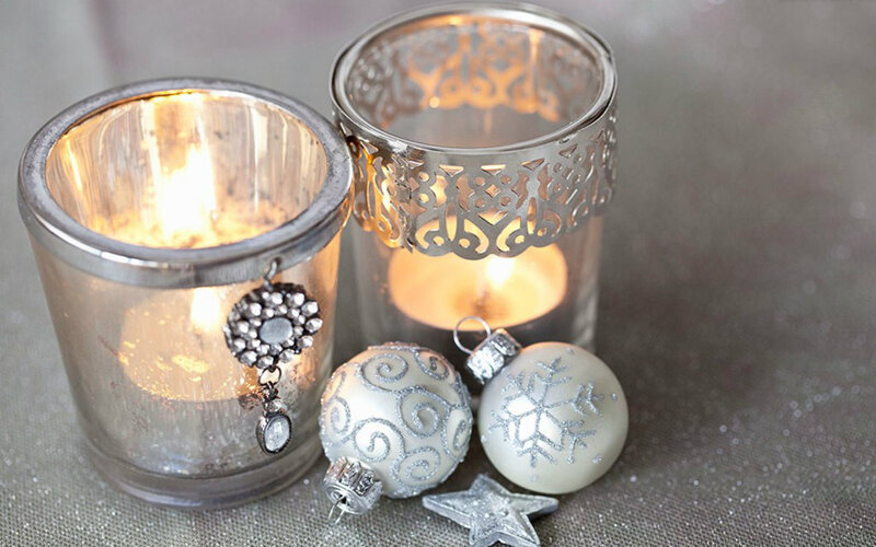 Silver Candle Holders — Cozy
