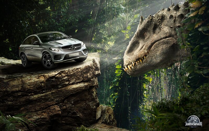 Silver Car and Dinosaur Head