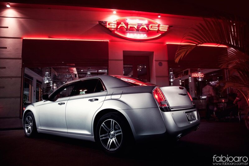 silver car at garage bar