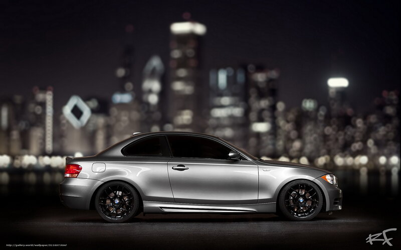 silver car at night city