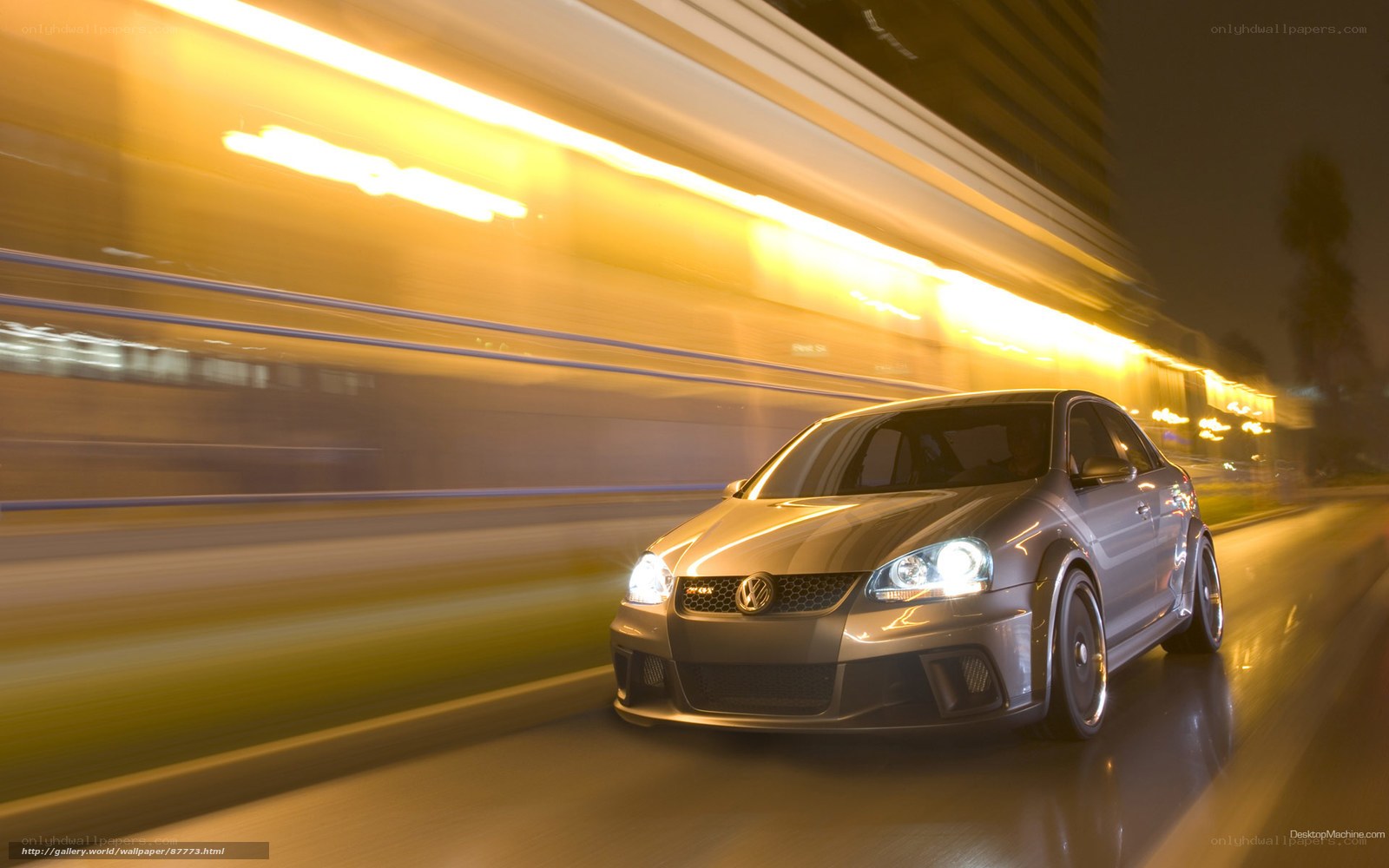 silver car at night
