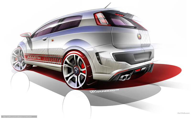 Silver Car Design Sketch